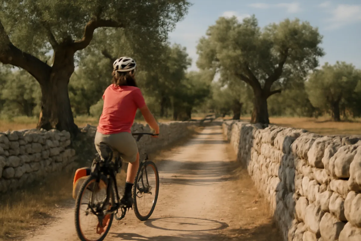 Tour in bici tra uliveti e muretti a secco: il percorso perfetto per scoprire il volto nascosto della campagna salentina