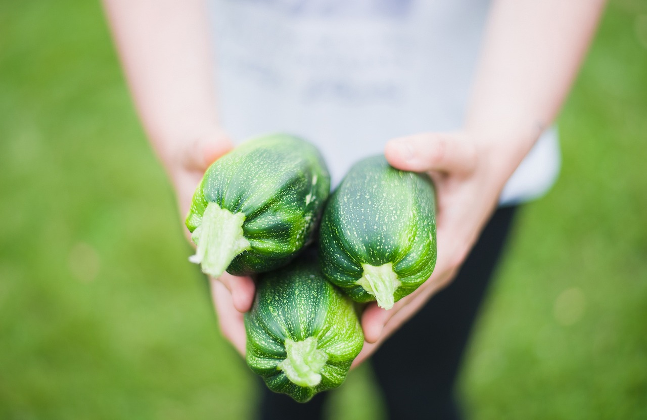 Zucchine fresche tagliate a fette pronte per essere cucinate in modo salutare.